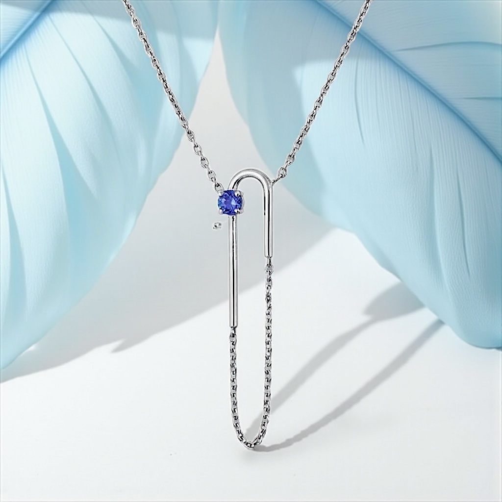 Collier Lilou Saphir Bleu OG – Image 2